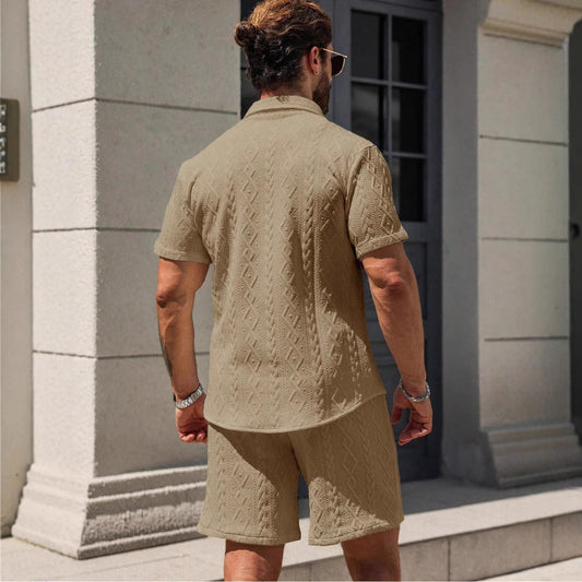 Men’s Lightweight Summer Shirt and Shorts Set
