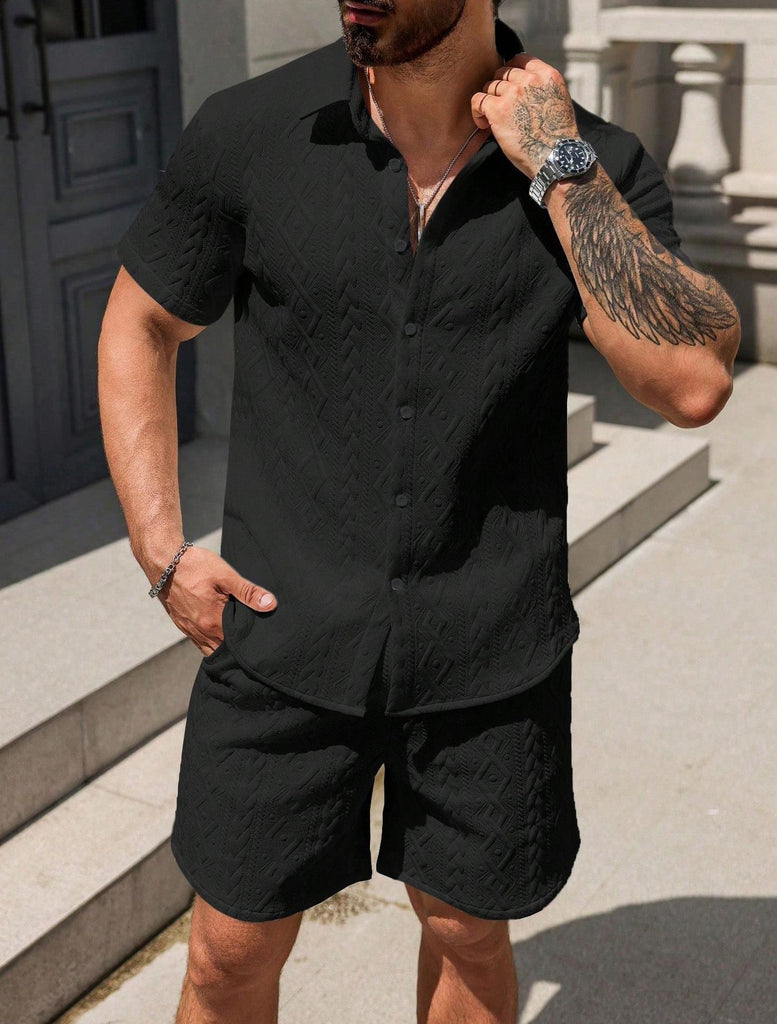 Men’s Lightweight Summer Shirt and Shorts Set