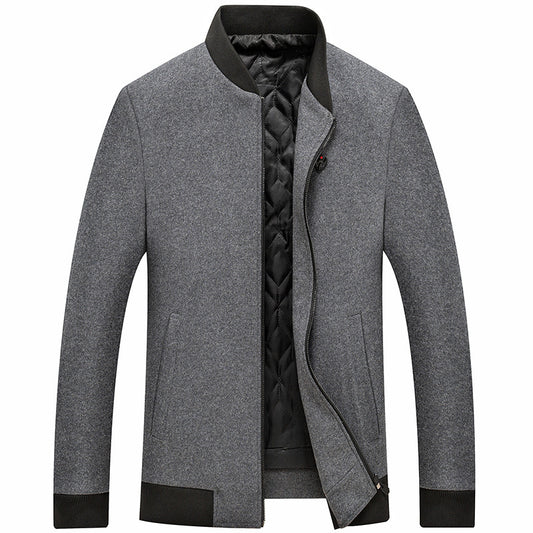Men’s Warm Thick Cotton Woolen Jacket