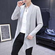 Men’s Long Mid-Length Trench Coat