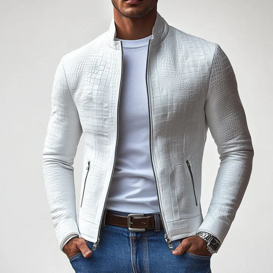 Men’s Business Casual Stand-Collar Jacket