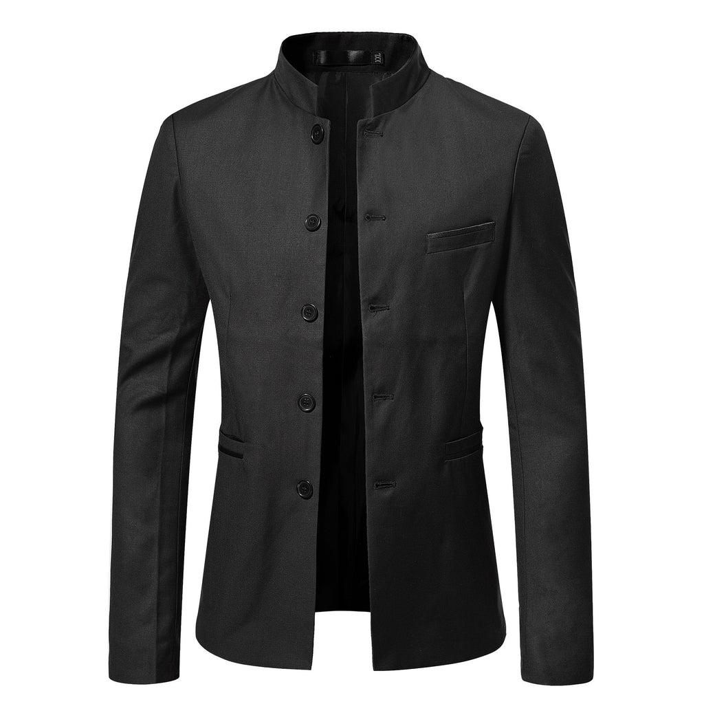 Men’s Stand Collar Slim-Fit Jacket