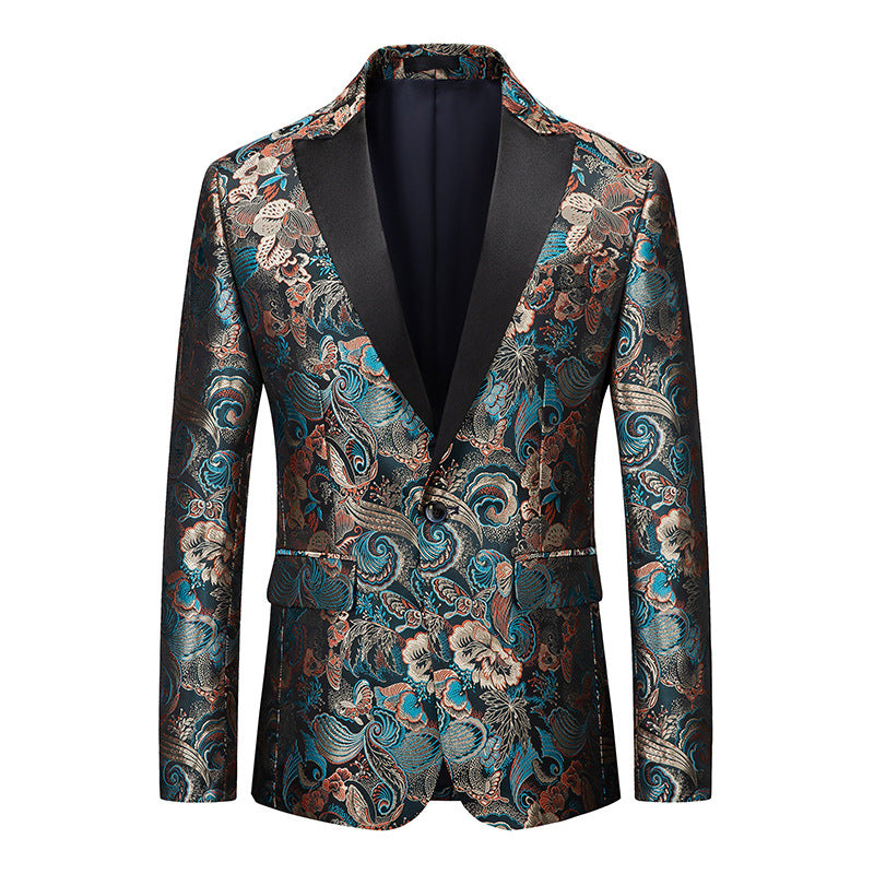African National Style Men’s Printed Suit