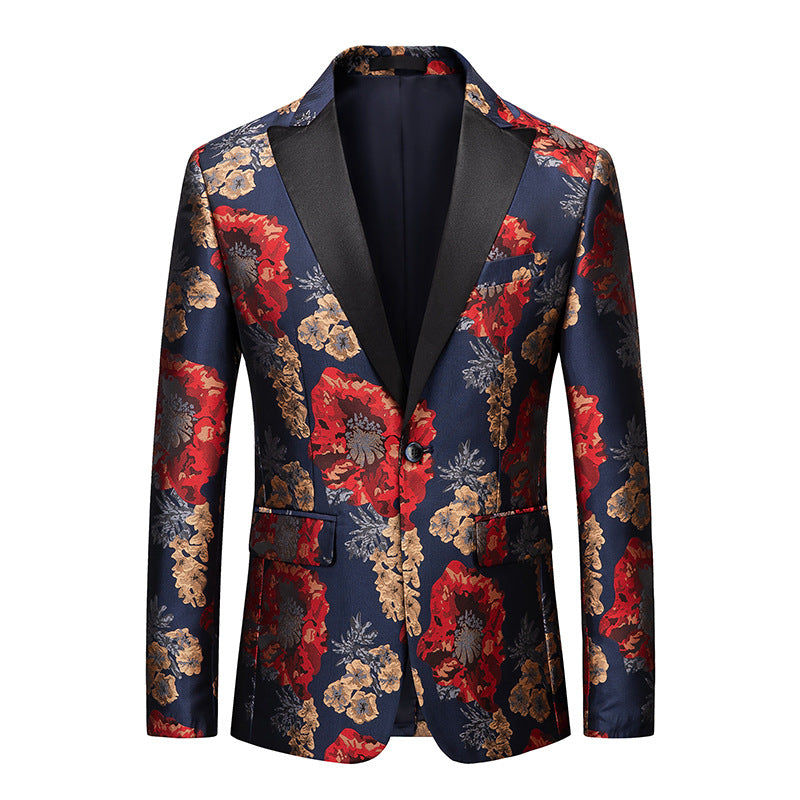 African National Style Men’s Printed Suit