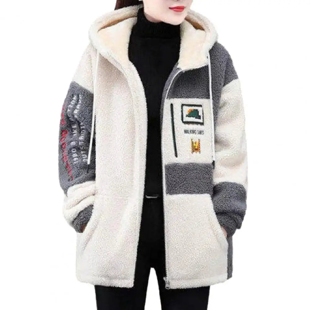Women’s Winter Hooded Plush Jacket