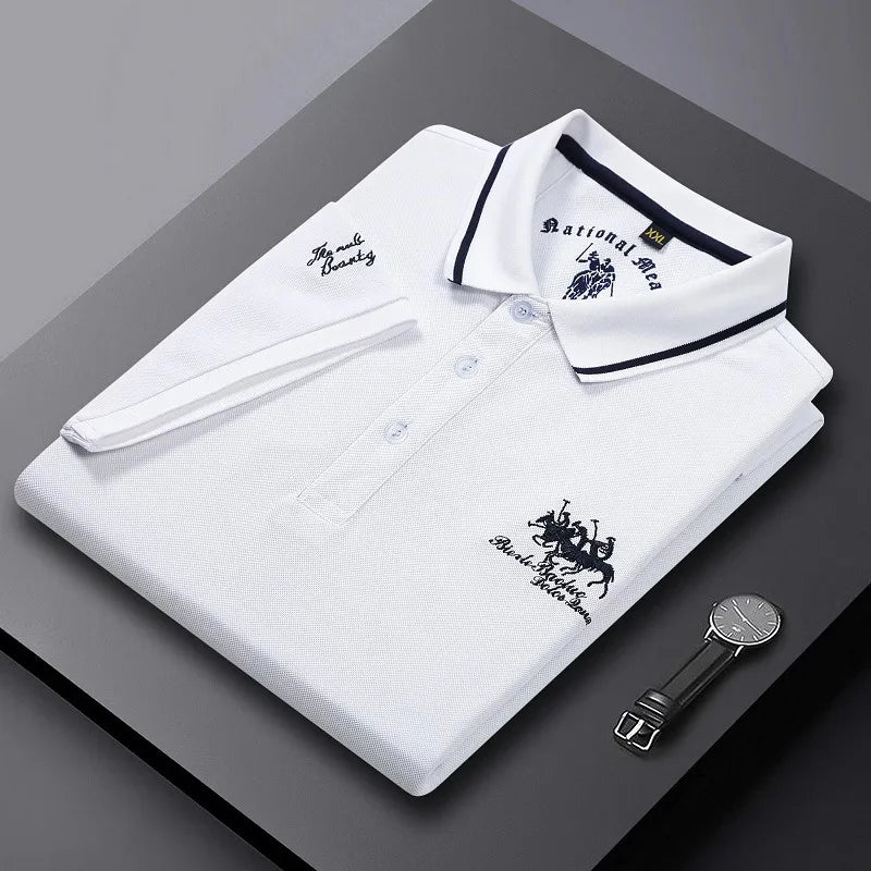 Men’s Luxury Embroidered Polo T Shirt