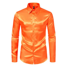 Men’s Luxury Black Satin Shirt