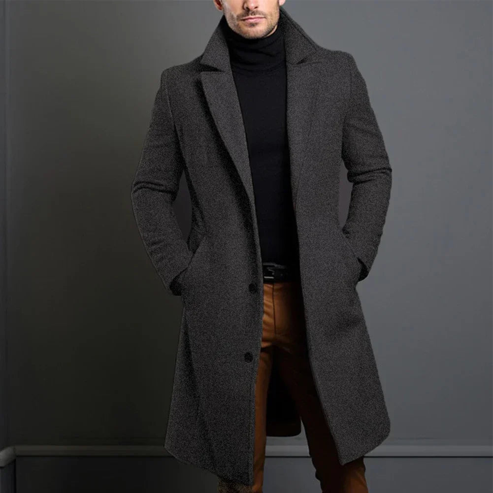 Black Trench Coat For Men