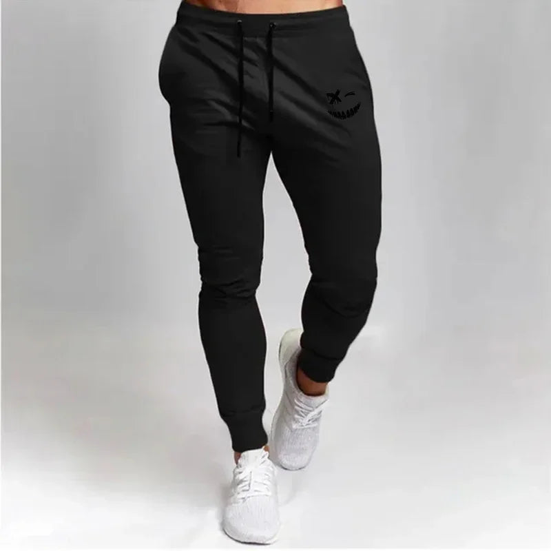Men’s Smiley Face Printed Jogging Pants
