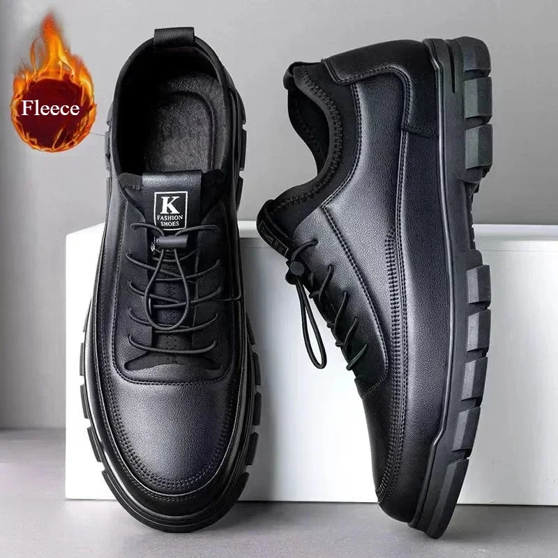 Men’s Soft Leather Casual Shoes for Work and Office