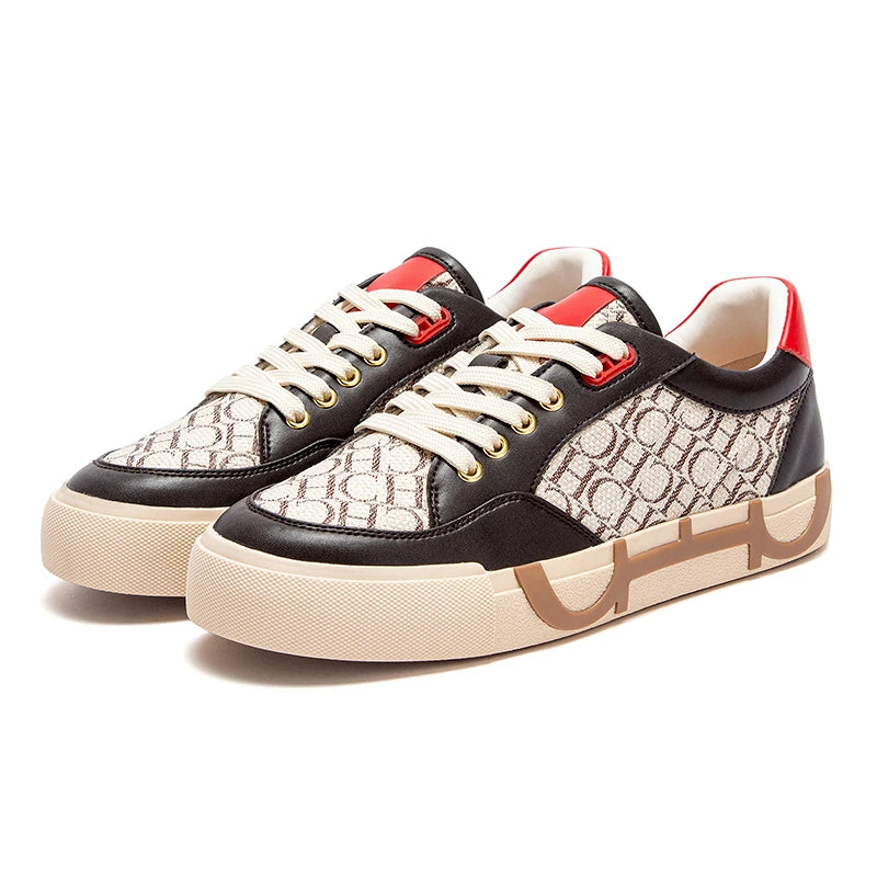 Deluxe Brand Women’s Letter Print Sneakers