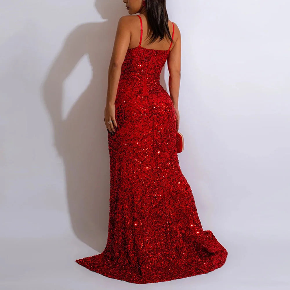 Women's Glitter Sequin  Party Dress