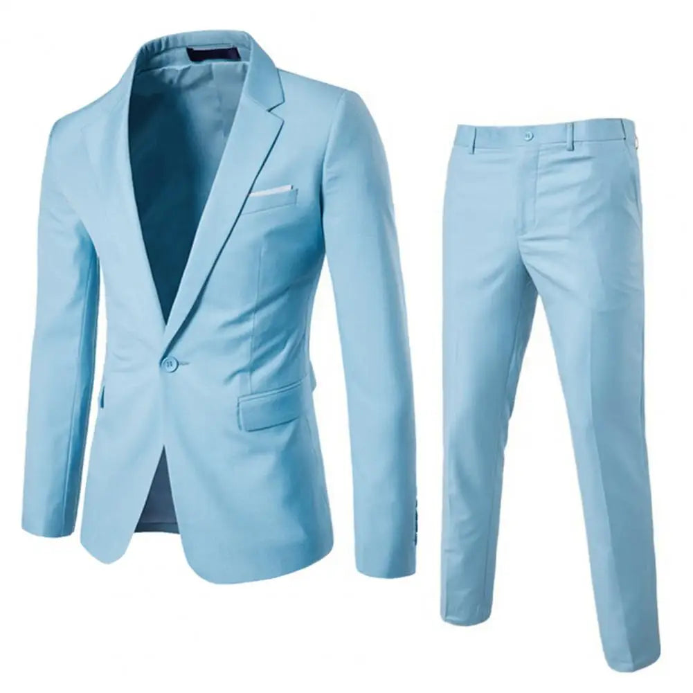 Elegant Men’s 2-Piece Blazer Suit