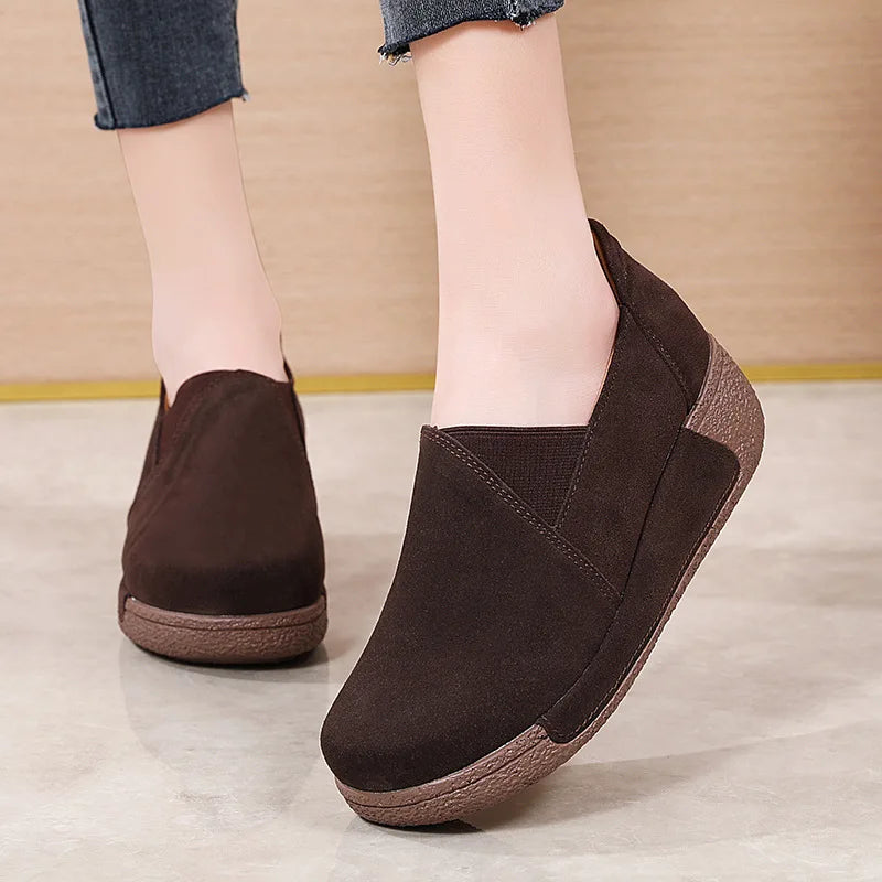 WOIZGIC Genuine Leather Shoes for Women