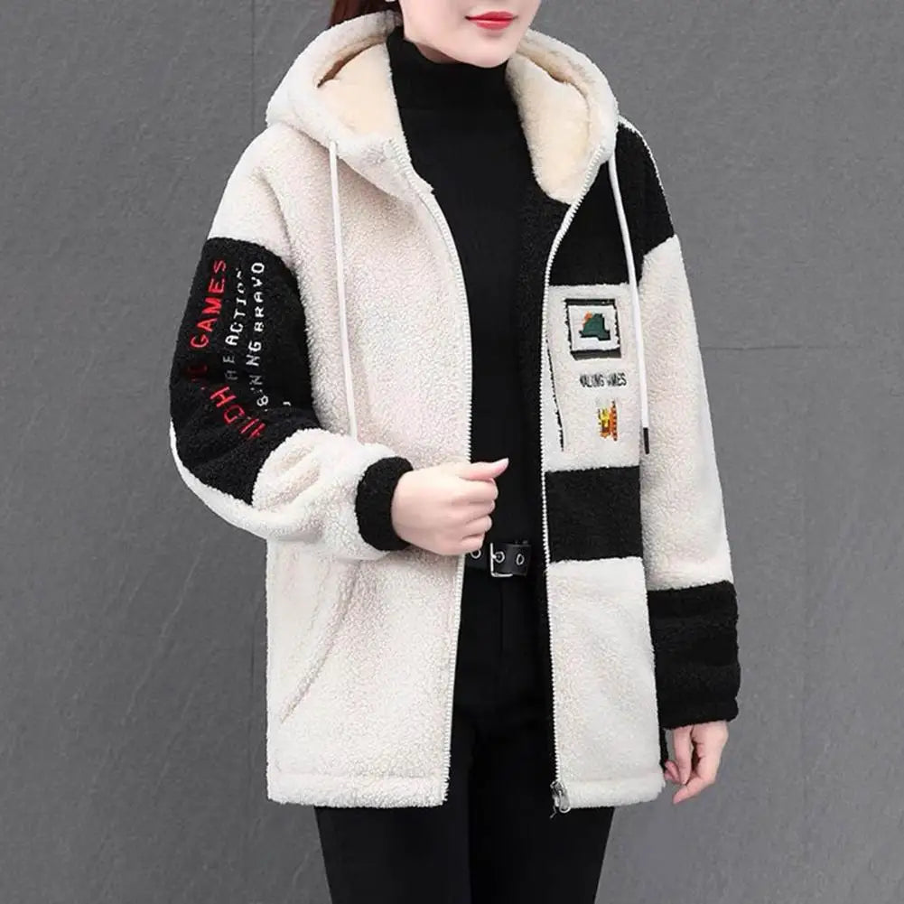 Women’s Winter Hooded Plush Jacket