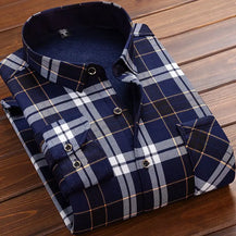 Men’s Warm Plaid Flannel Shirt