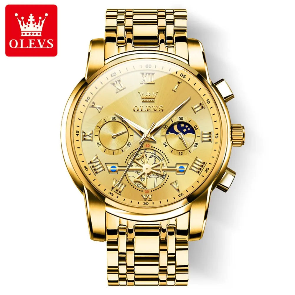 OLEVS Men’s Waterproof & Roman Numeral Watch