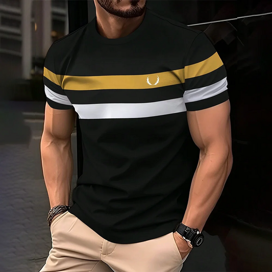 Men’s  Short Sleeve Striped T-Shirt