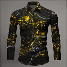 Men’s 3D Lightning Long Sleeve Shirt
