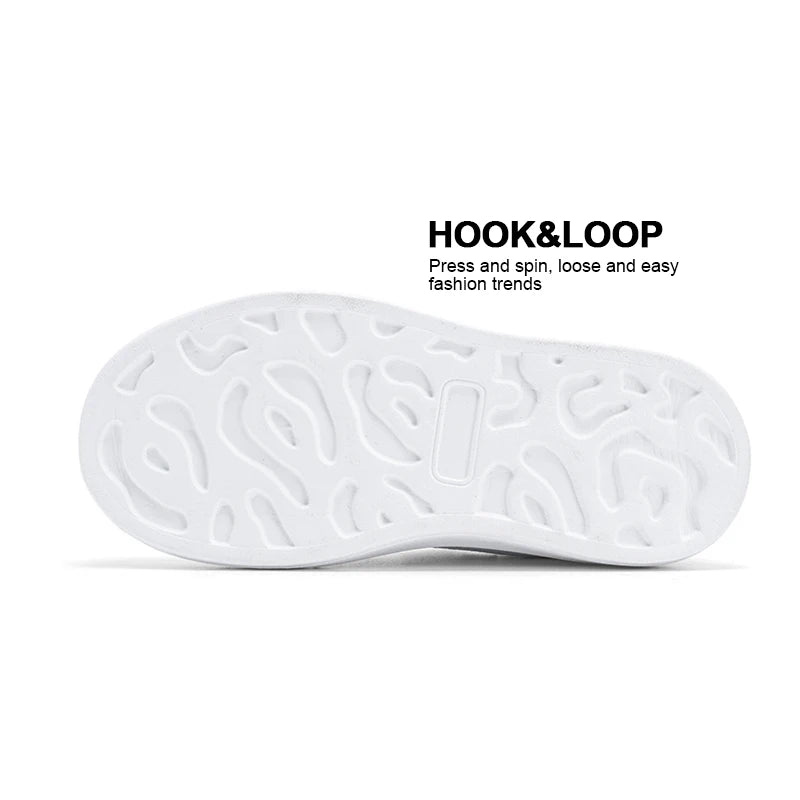 Kids' Easy-Clean Black & White Board Shoes