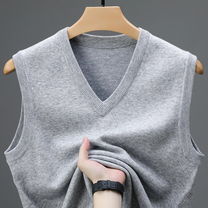 Stylish Men’s Wool Cashmere Vest