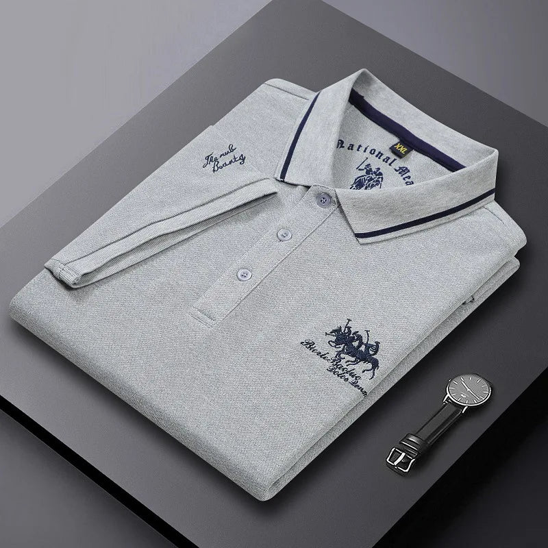 Men’s Luxury Embroidered Polo T Shirt