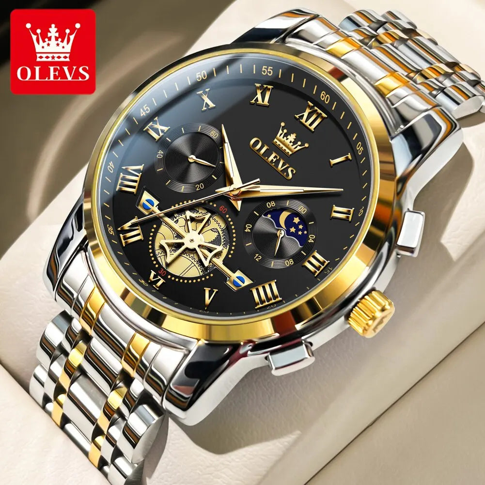 OLEVS Men’s Waterproof & Roman Numeral Watch