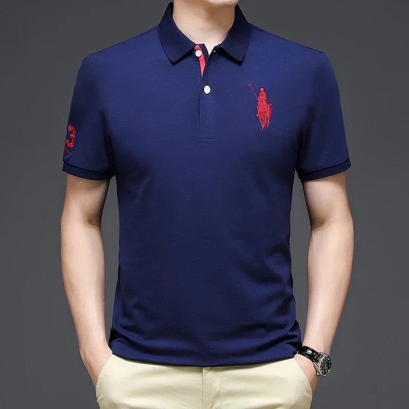 Men’s Luxury Embroidered Polo Shirt