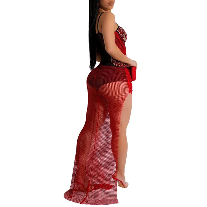 Women's Solid Color Spaghetti Strap Party Dress