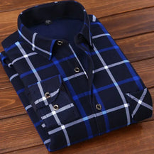 Men’s Warm Plaid Flannel Shirt