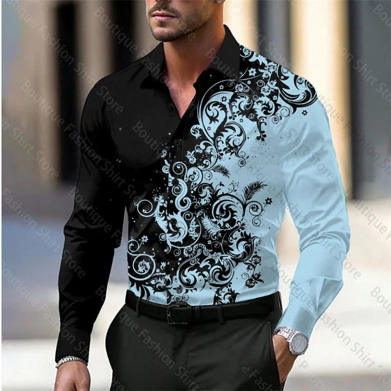 Men’s Floral Style Soft Shirt