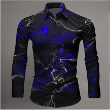 Men’s 3D Lightning Long Sleeve Shirt