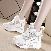 Mesh Breathable Wedge Sneakers for Women