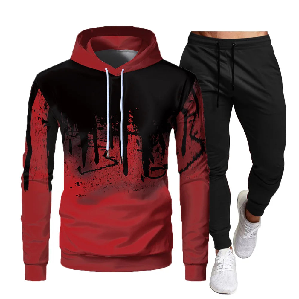 Autumn and Winter Hoodie Suit Men's Fashion