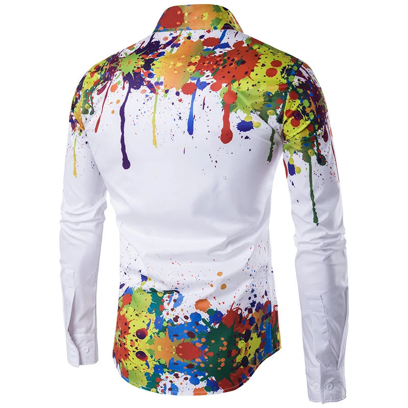 Premium 3D Print Slim Shirt for Men