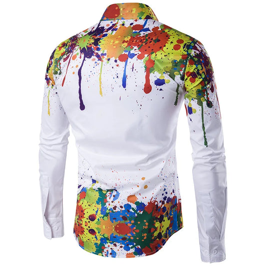 Premium 3D Print Slim Shirt for Men