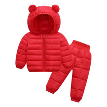 Children’s Thick Hooded Snowsuit for Winter