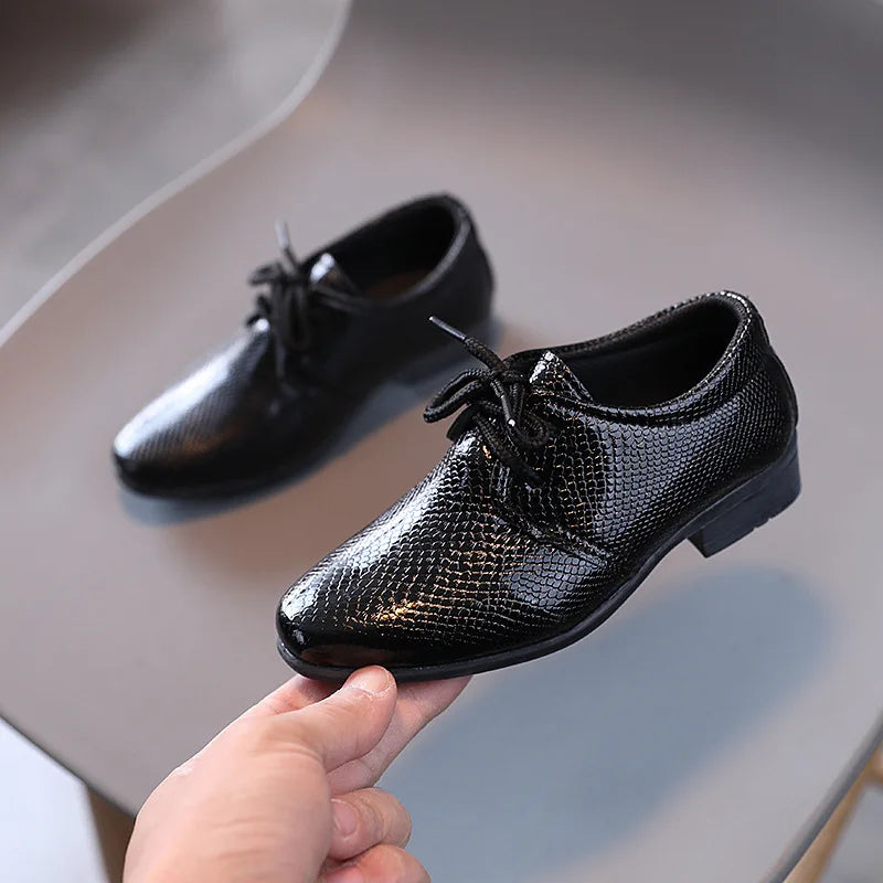 Kids’ British-Style Leather Shoes