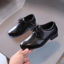 Kids’ British-Style Leather Shoes