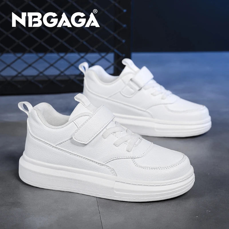 Kids' Easy-Clean Black & White Board Shoes