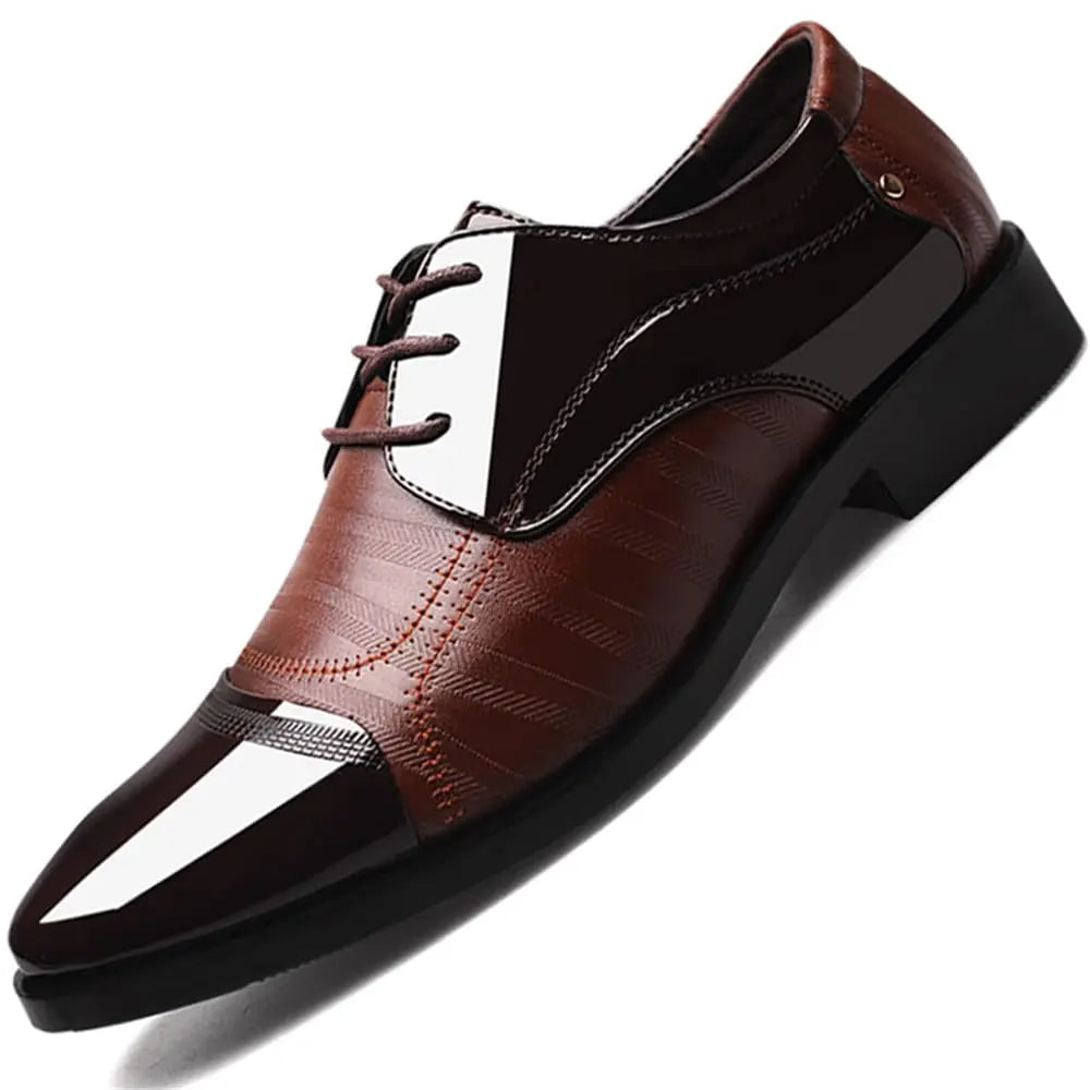 Men’s Polished Leather Oxford Shoes