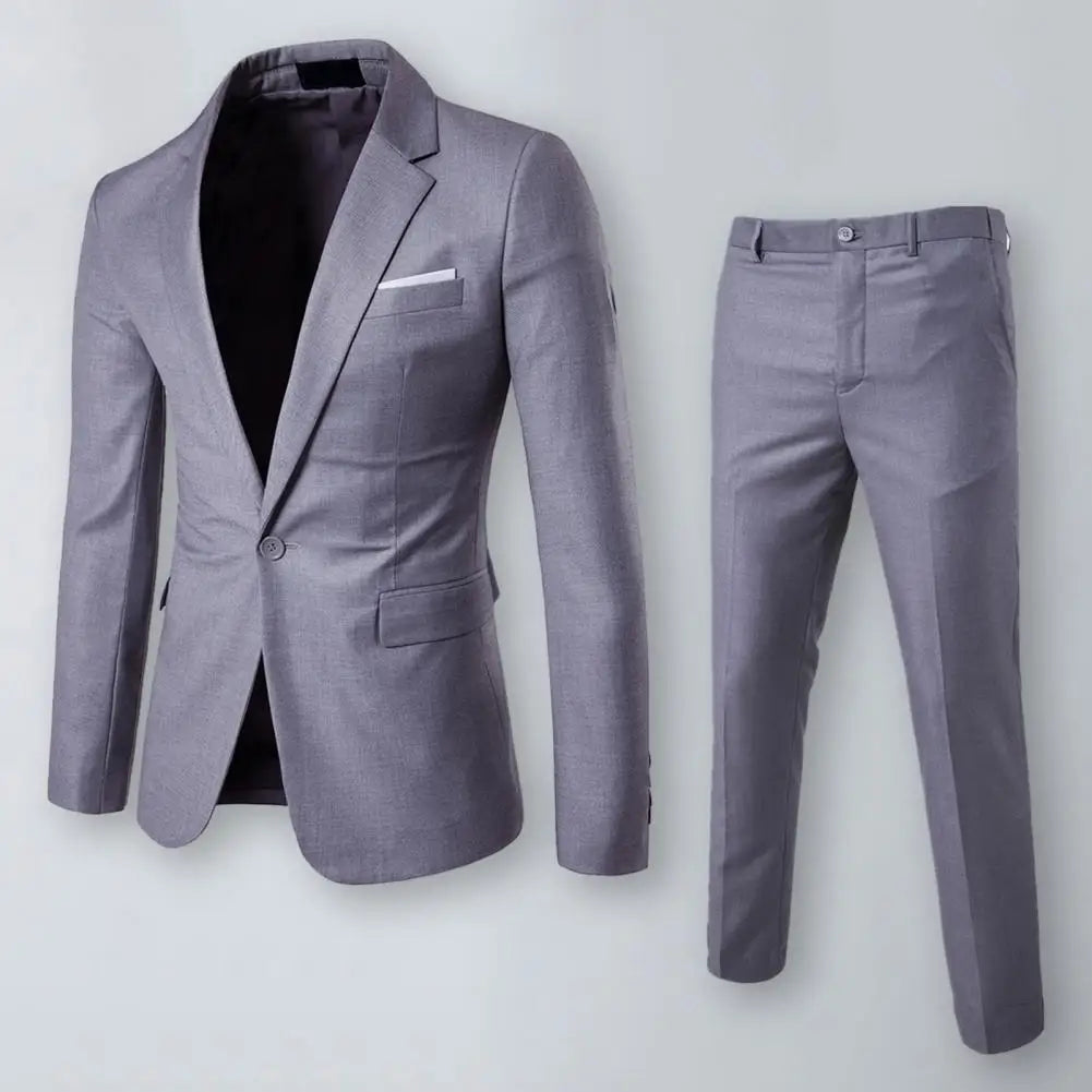 Elegant Men’s 2-Piece Blazer Suit