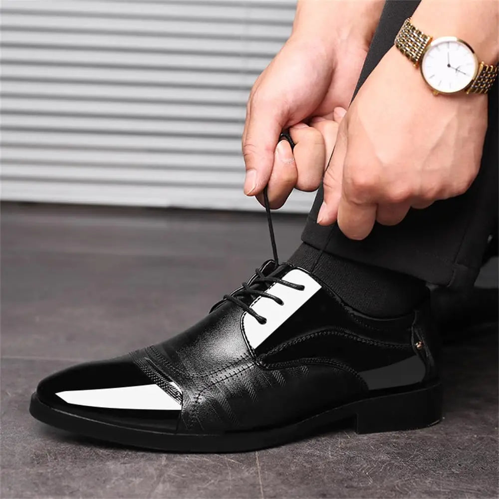 Men’s Polished Leather Oxford Shoes