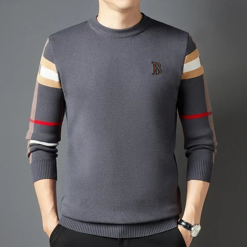 Warm Men’s Sweater Pullover for Winter