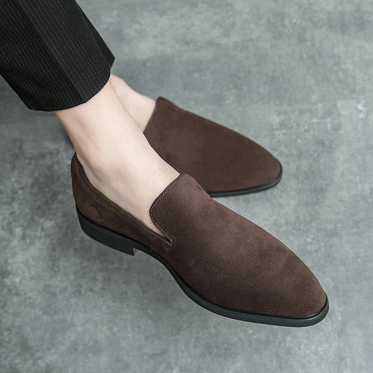 Men’s Italian Style Brown Leather Loafers