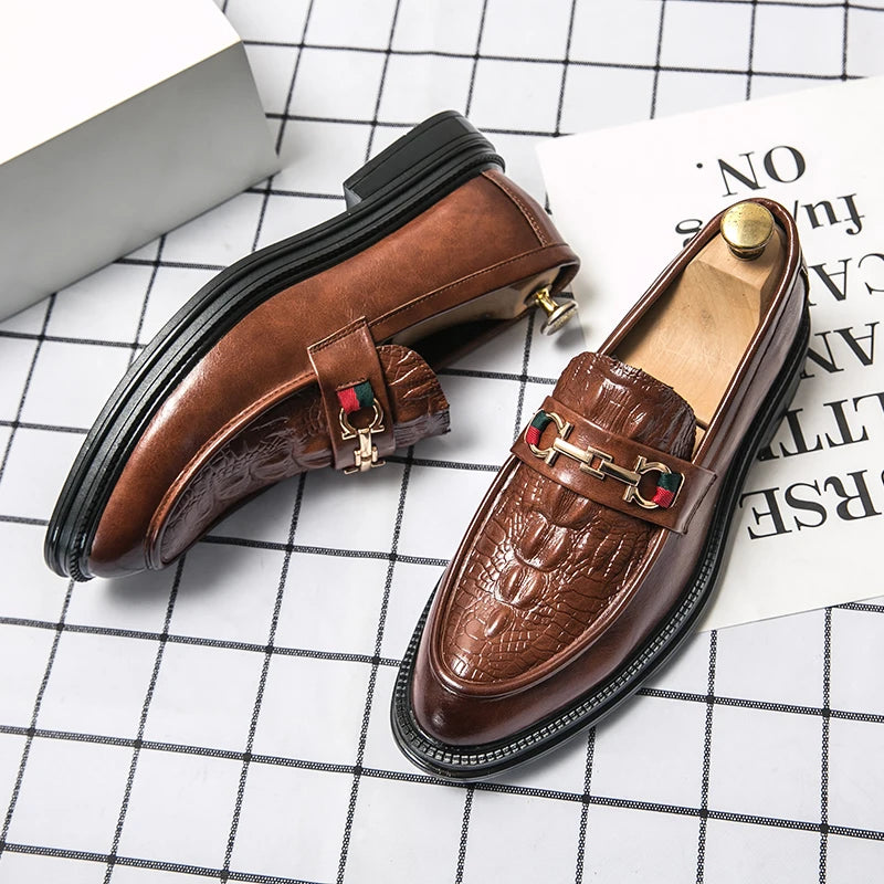 Men’s Italian Style Luxury Leather Loafer Shoes