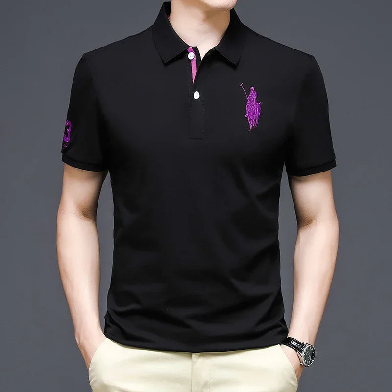 Men’s Luxury Embroidered Polo Shirt