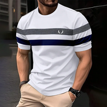 Men’s  Short Sleeve Striped T-Shirt