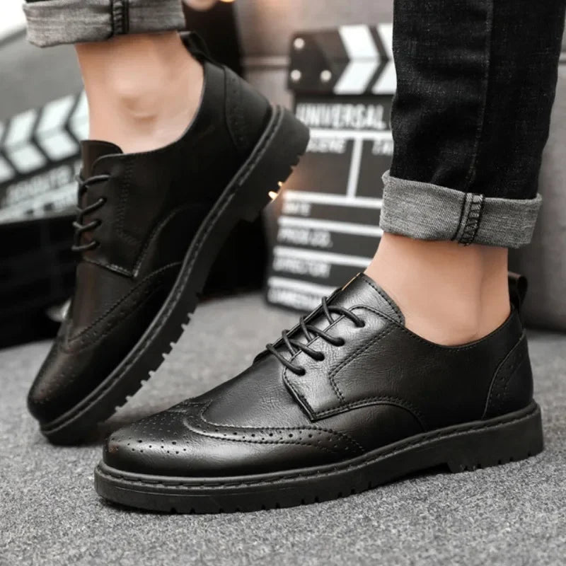 Men’s Leather Oxford Dress Shoes for Business & Party