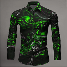 Men’s 3D Lightning Long Sleeve Shirt
